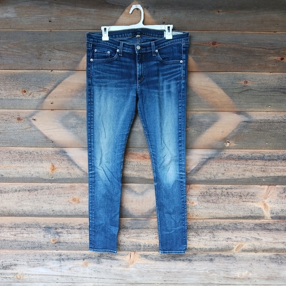 RAG & BONE The Skinny Jeans in WoodFord Wash Womens Sz 32 W1502K520 - Picture 1 of 4